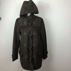 Women’s Chaps Faux Suede Toggle Coat Medium